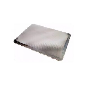 BASE RECTANGULAR PLATEADA DE 22 IN