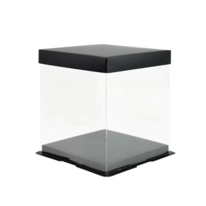 CAJA PLASTICA NEGRA 8 IN