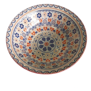 Plato hondo con estampado
