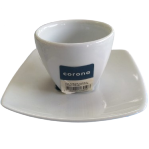 Plato café 13.3 CM cuadrado