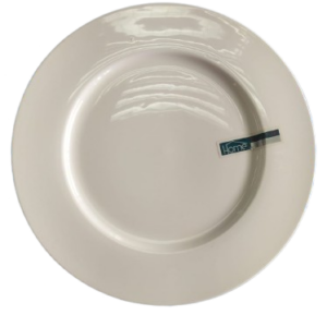 Plato cerámica 10.5 IN Grande blanco