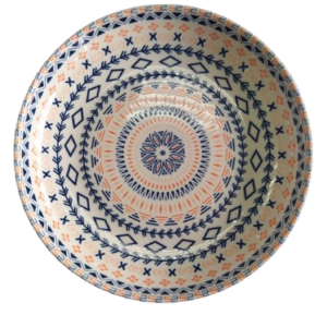 Plato redondo con estampado