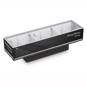 Expositor Ilha Congelados Plus Vidrio Recto 2.80m EIP 2800 VR – Refrimate Negro 220V