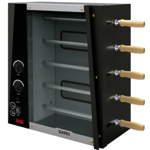 Asador rotativa de 5 espadas a gas