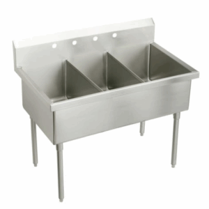 FREGADOR 3 COMPARTIMIENTOS TAMANO DEL BOWL 21"X16"X14"